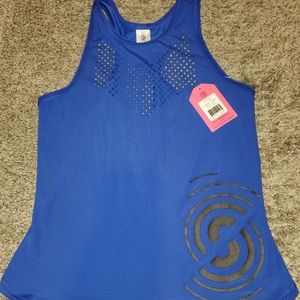 Strong by zumba tank blue new